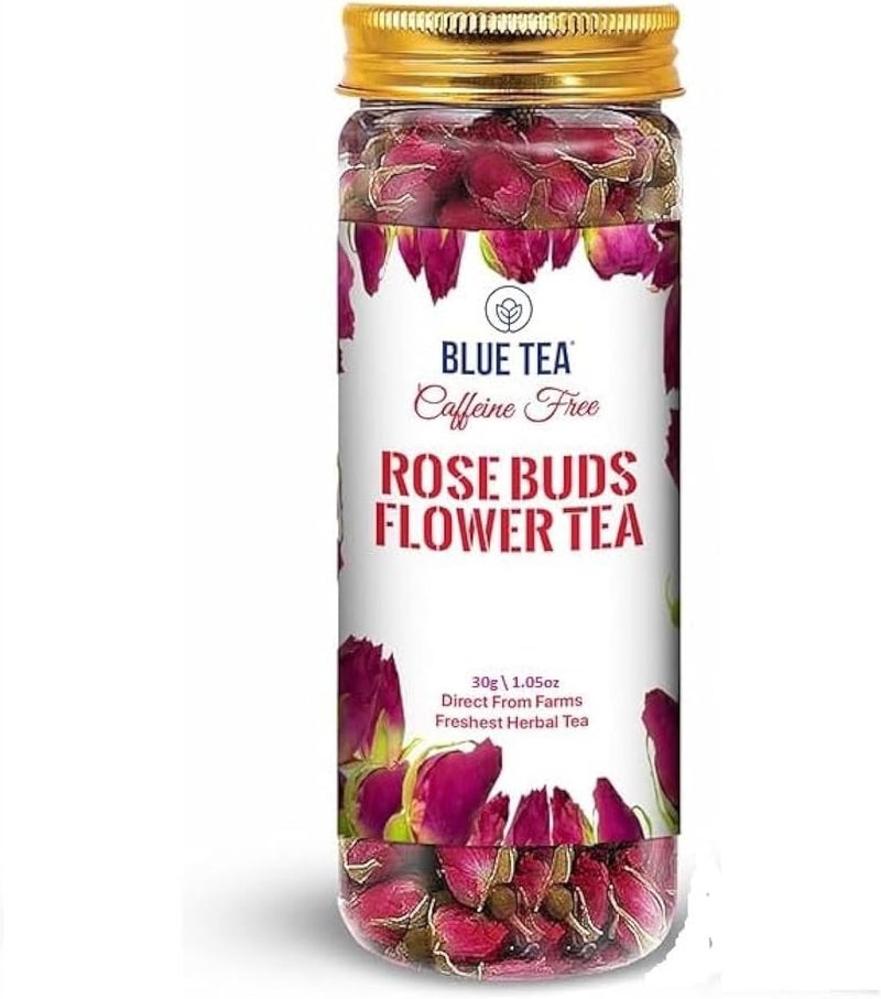 BLUE TEA Rose Buds Flower Tea - 30g - Image 1